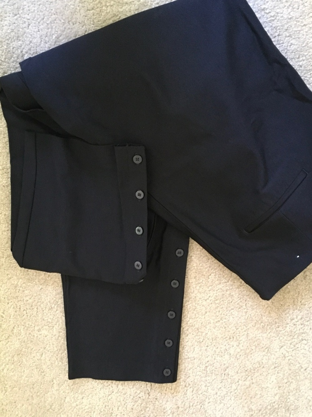 Chico’s size 3R (16) black pull on slacks - Picture 3 of 4
